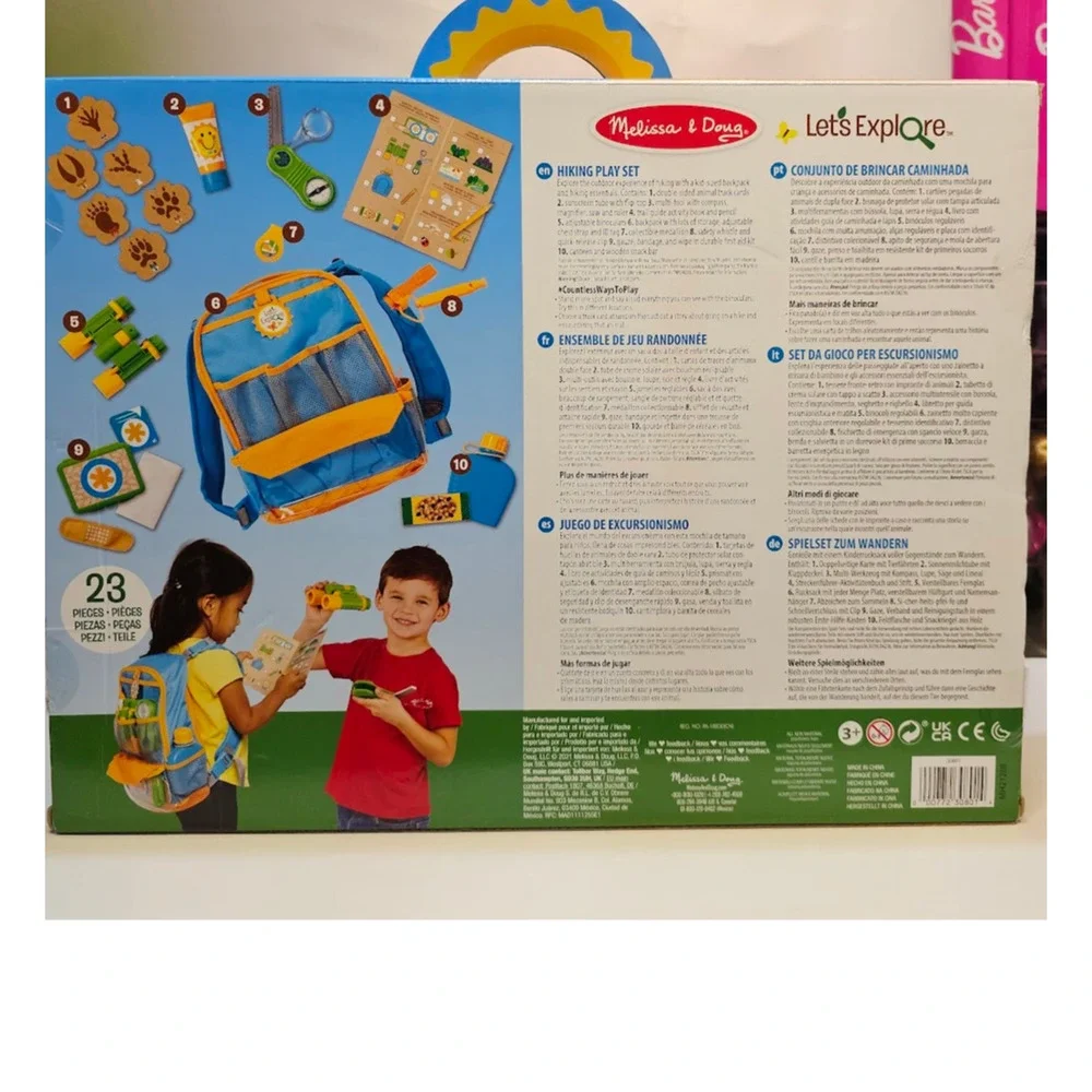 Melissa & Doug 23 Piece Let's Explore Hiking Play Set NWT